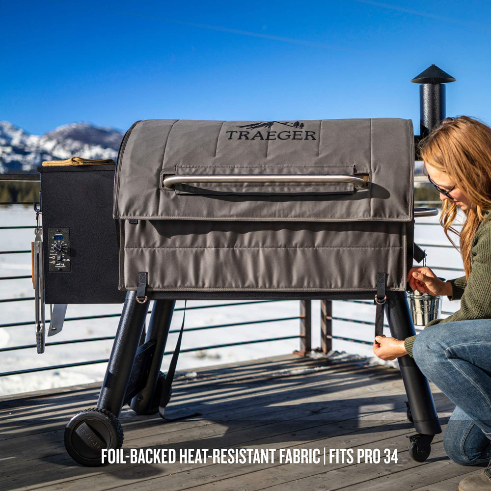 Traeger Grill Insulation Blanket BAC628 on Pro 34 grill