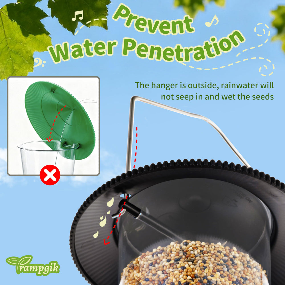 TrampgiK bird feeder packaging with product details
