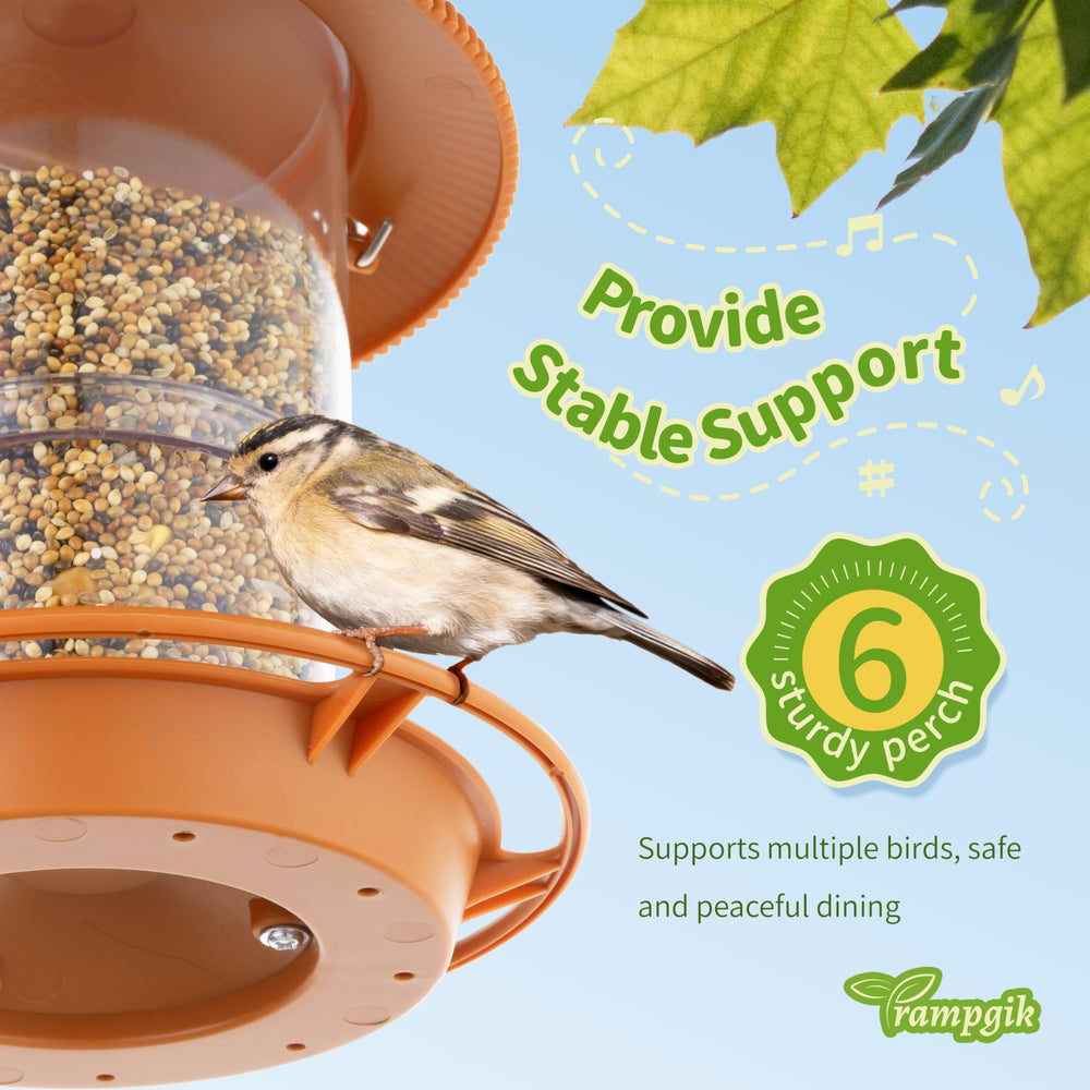 TrampgiK bird feeder side view showing attachment details