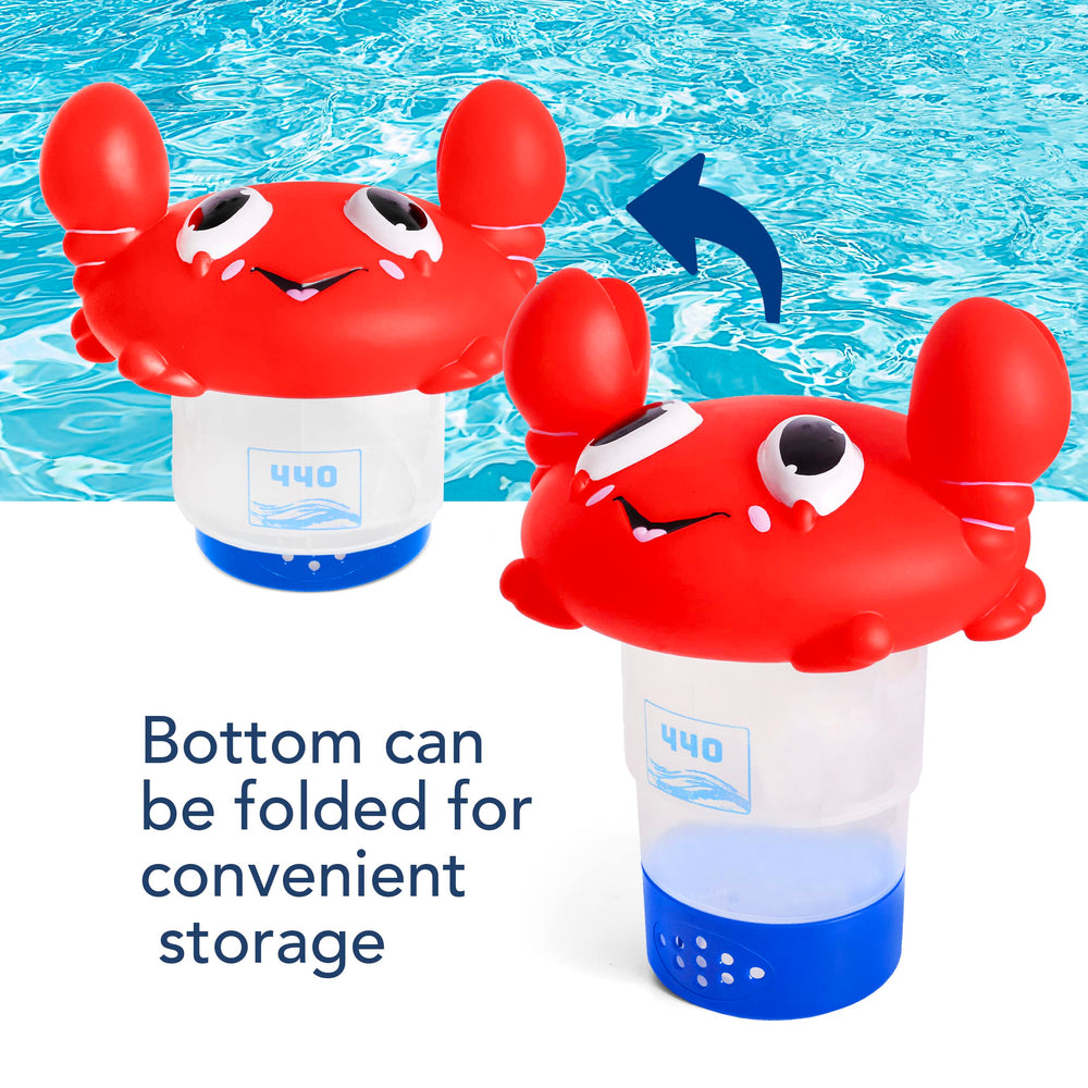 Transparent chamber view of 440 Crab Chlorine Floater