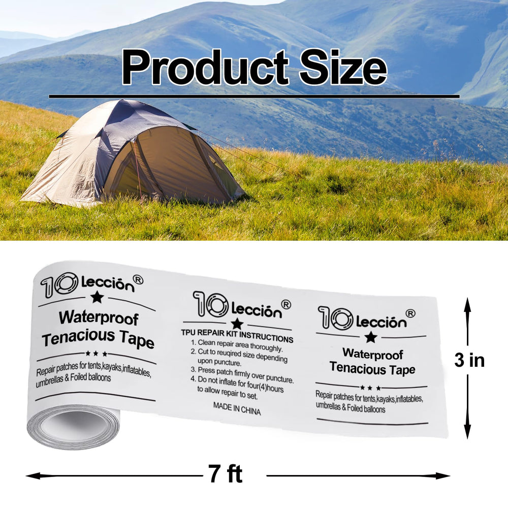 Transparent TPU patch from 10Leccion air mattress repair kit