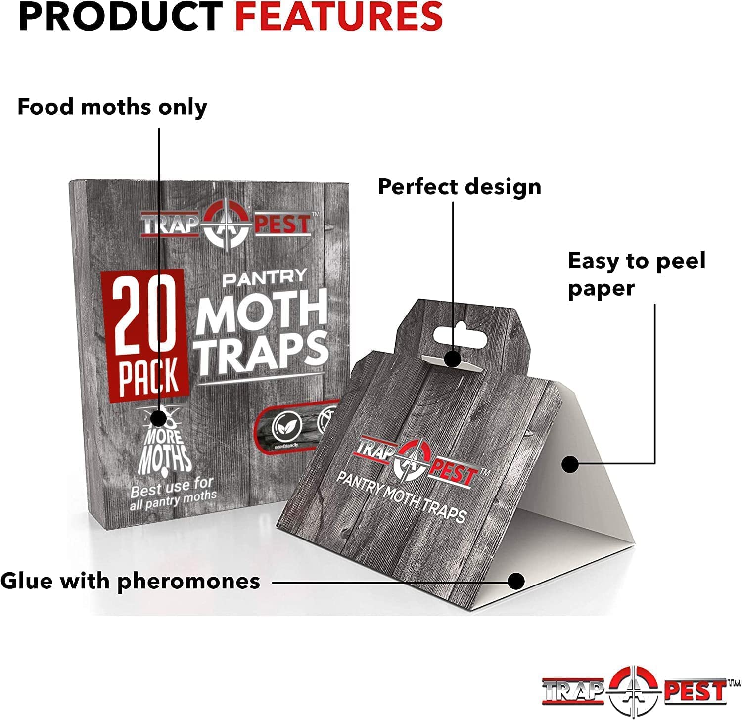 TRAP A PEST Moth Trap packaging details