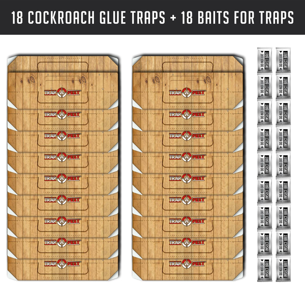 TRAP A PEST Sticky Indoor Roach Trap with bait pouch