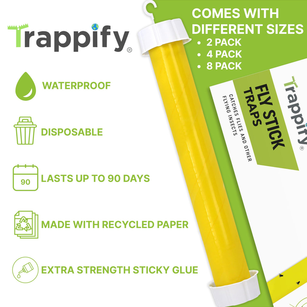 Trappify Hanging Fly Trap side view showing adhesive