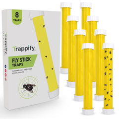 Trappify Hanging Fly Trap, yellow colour, front view