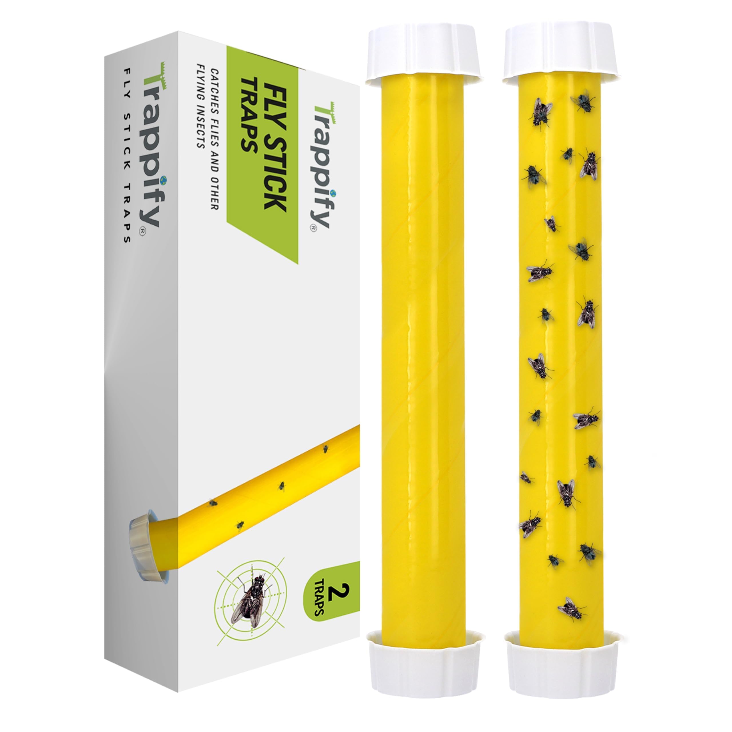 Trappify Hanging Fly Trap yellow model front view