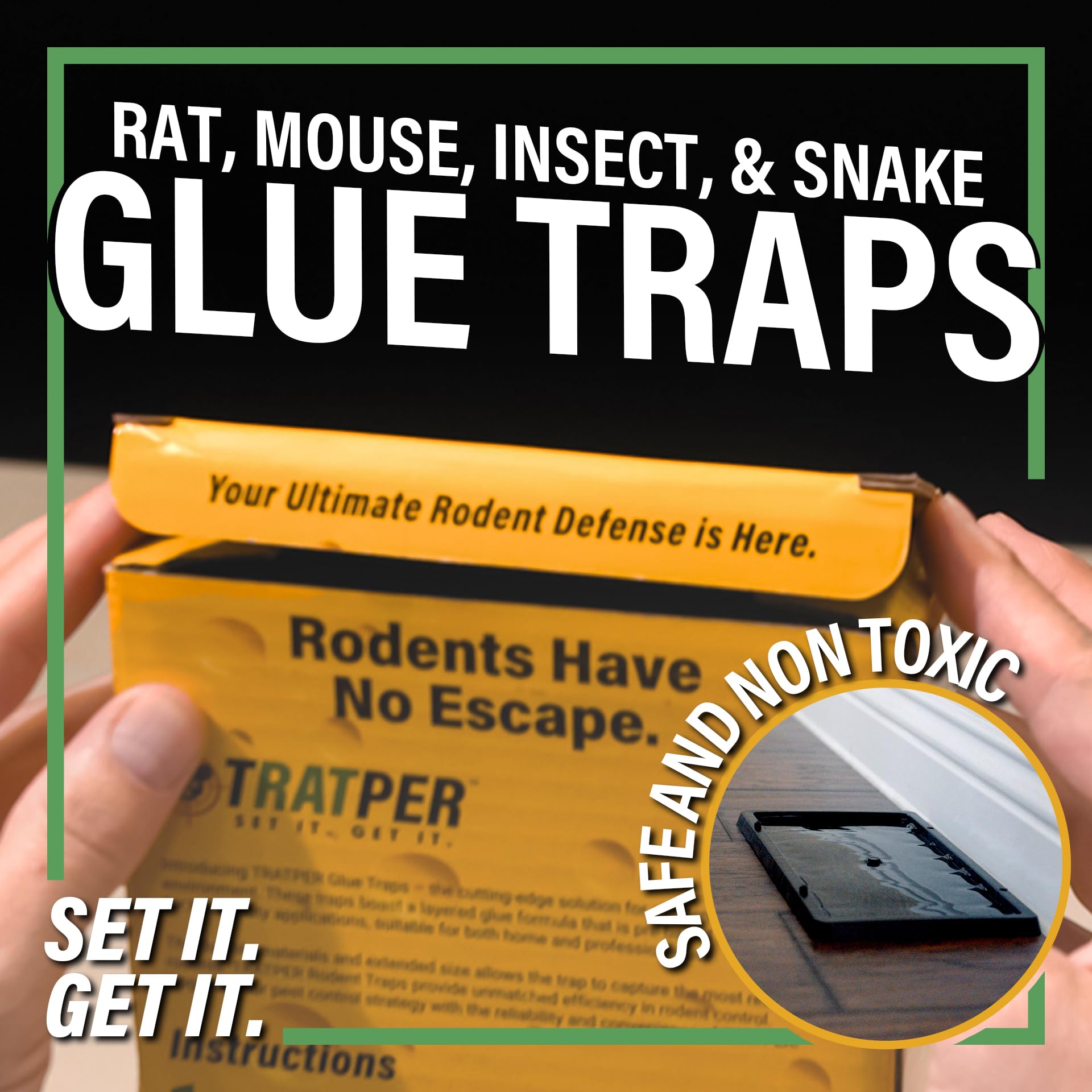 TRATPER Glue Trap in a household setting