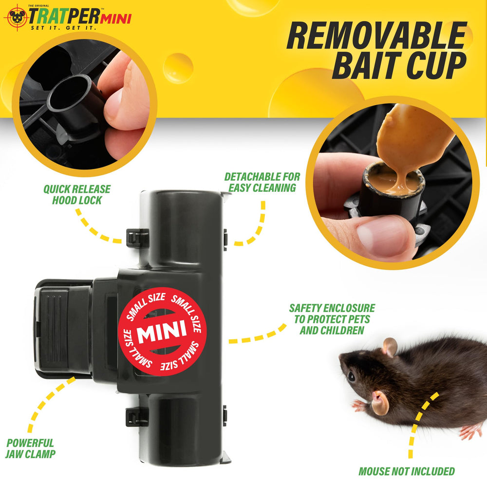 TRATPER Mouse Tunnel Trap detailed view of mechanism