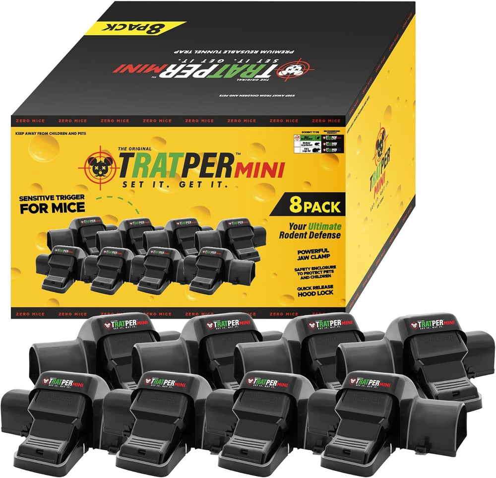 TRATPER Mouse Tunnel Trap front view in black