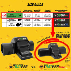 TRATPER Mouse Tunnel Trap side view showing trigger mechanism