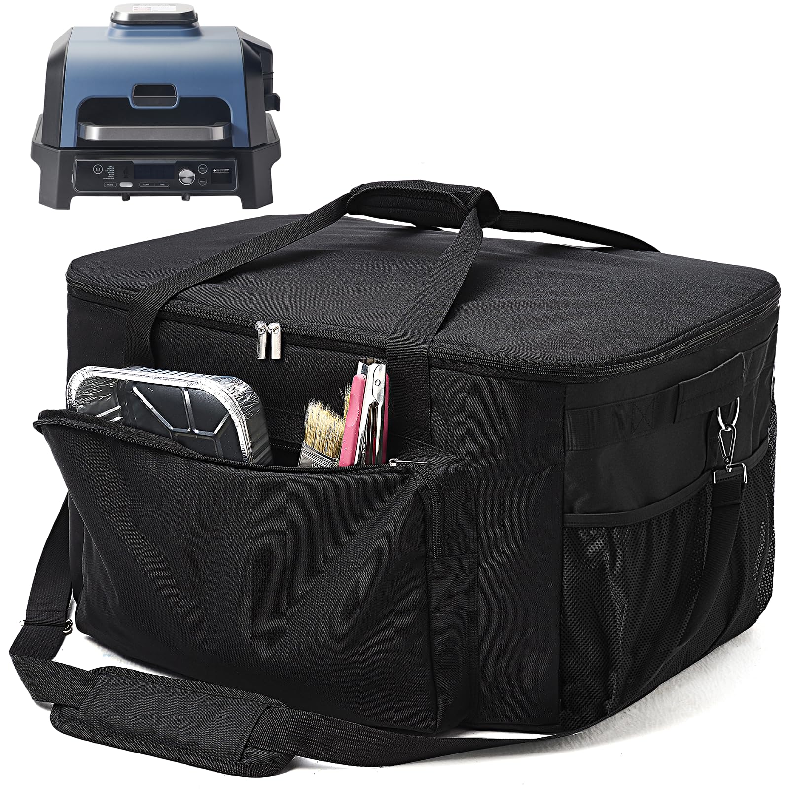 TRAVELIT Grill Carry Bag for Ninja Woodfire XL Grill, front view