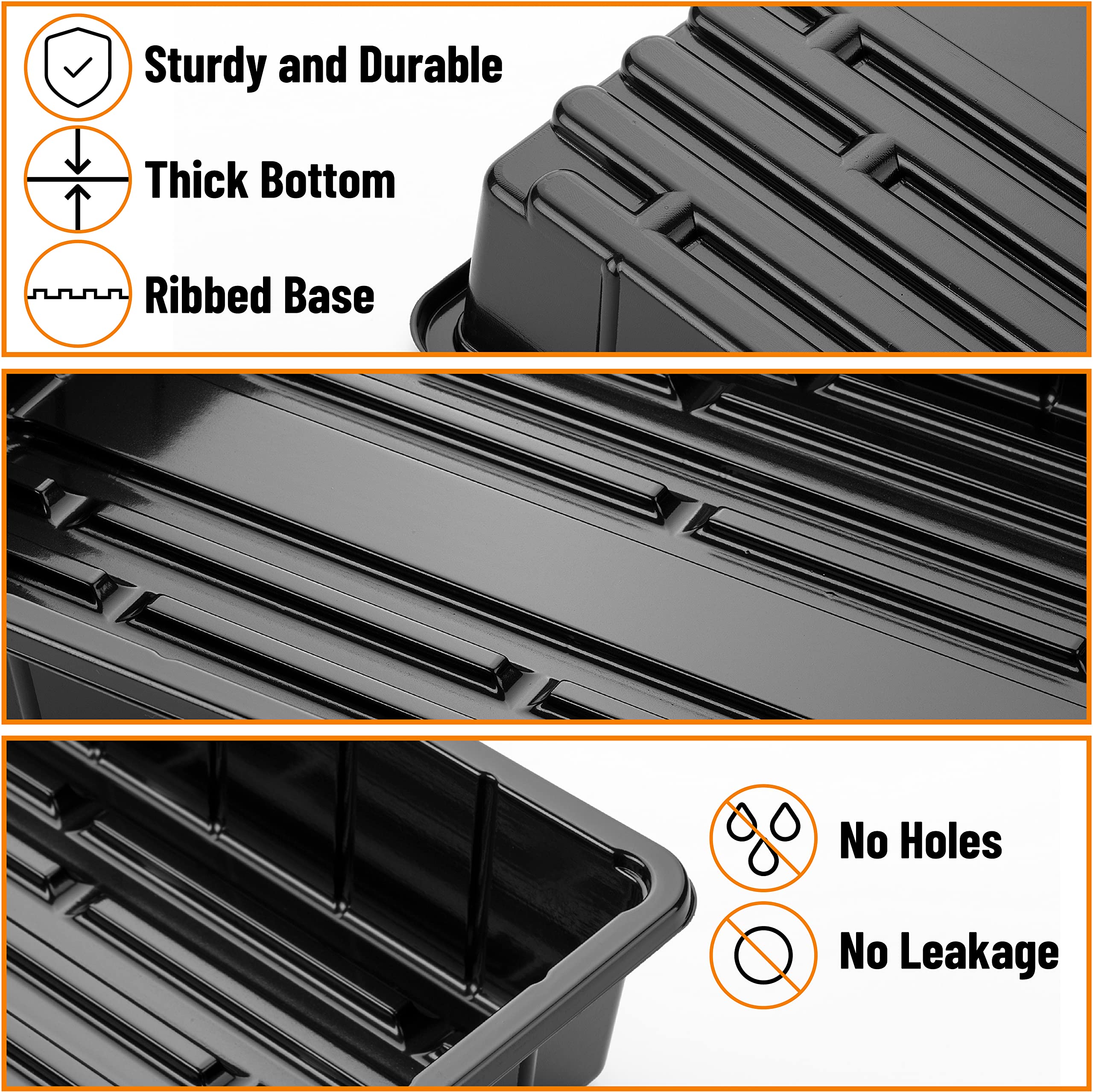 Tray dimensions of Mr. Pen Seed Starter Tray displayed