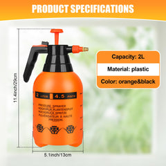 TREEHAC Hand Pump Sprayer, adjustable brass nozzle close-up