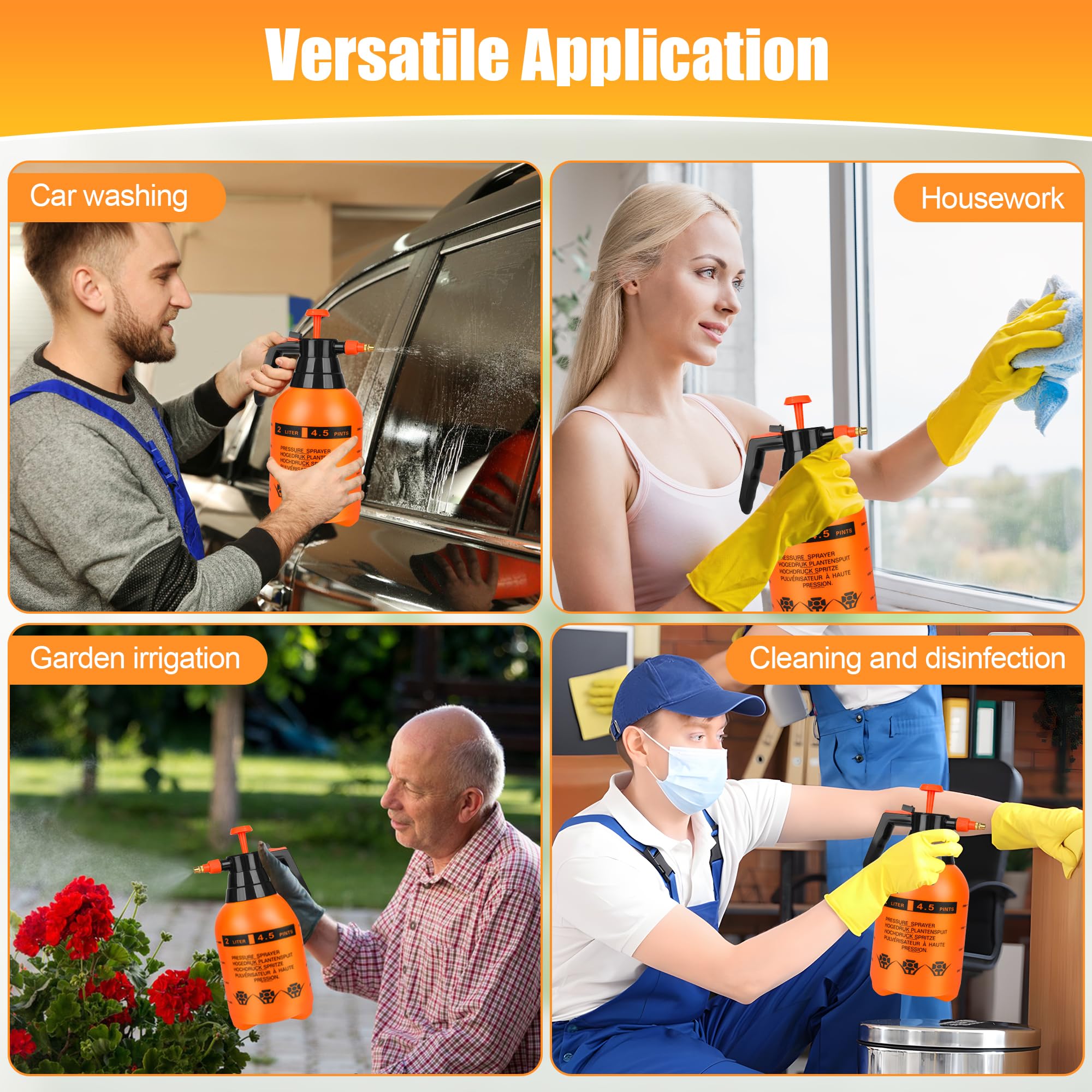TREEHAC Hand Pump Sprayer set in packaging