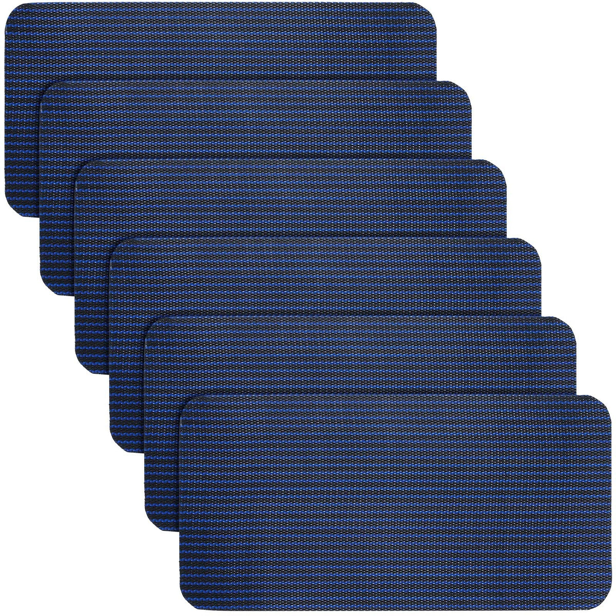 Treela 6 Pcs Pool Safety Cover Patch Kit Blue, 4 x 8 Inch, packaging