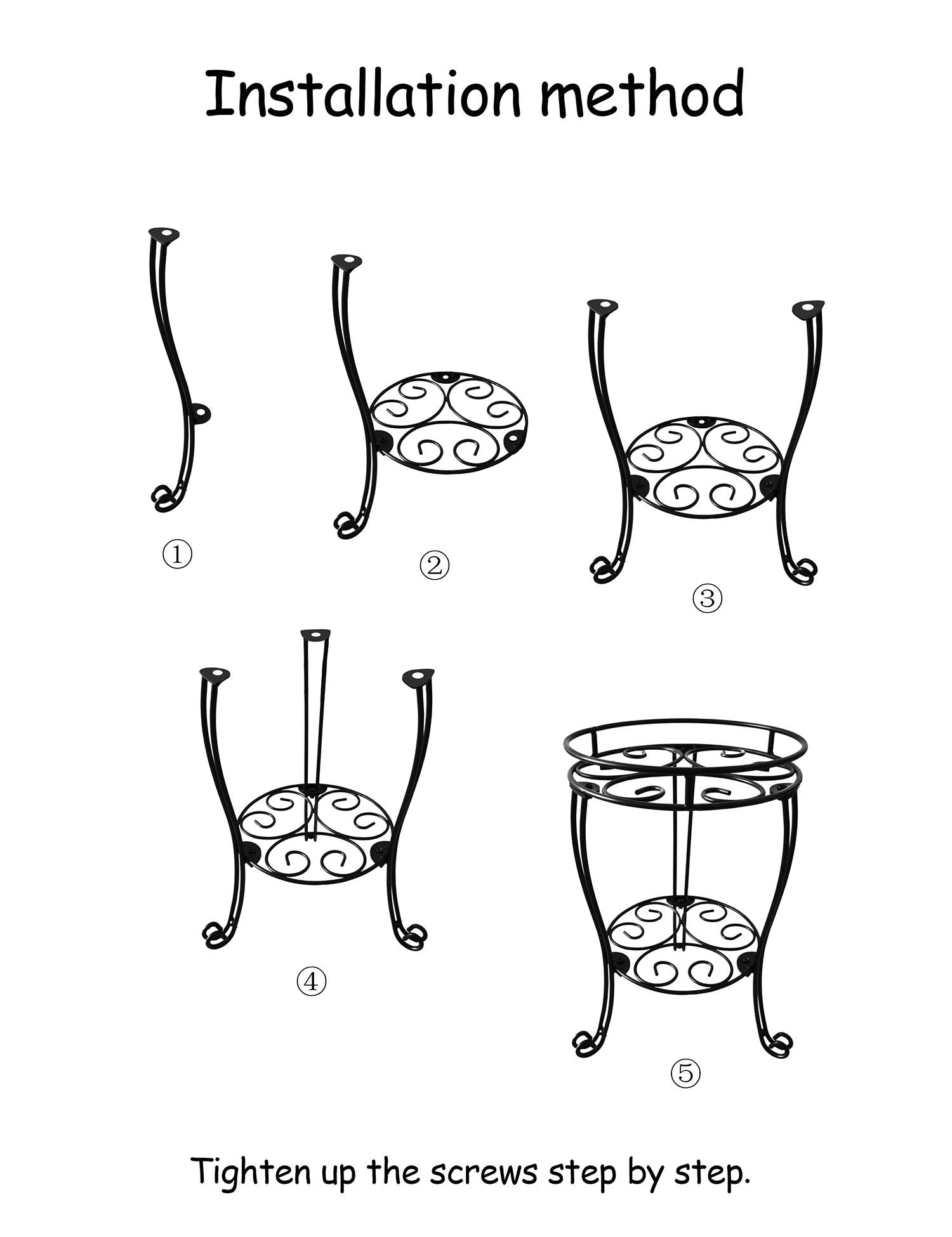 TREEZITEK Plant Stand with multiple plants displayed