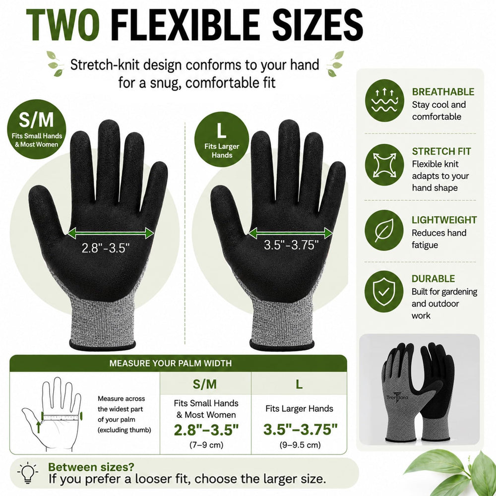 Trendara garden gloves pack of four pairs