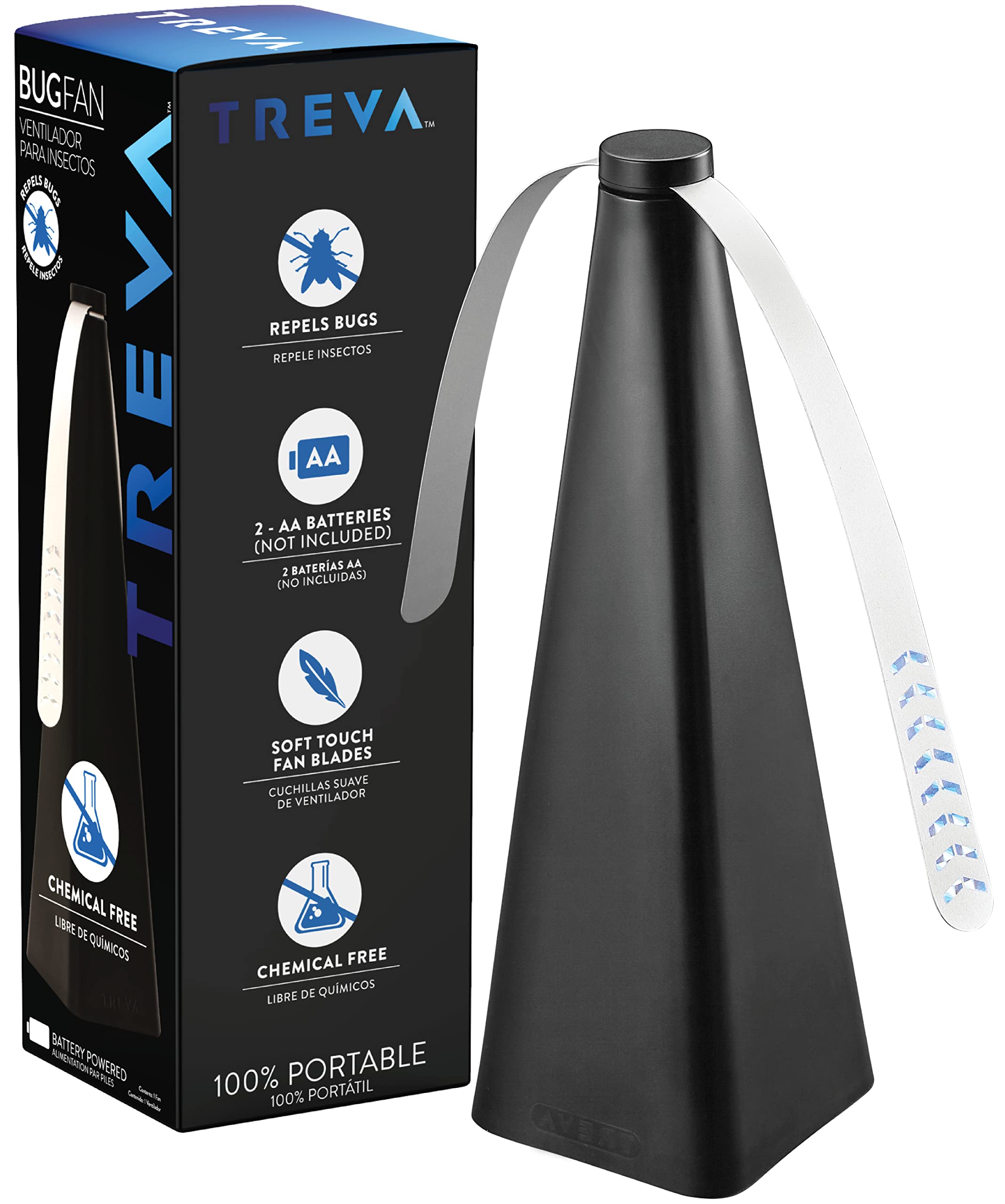 Treva Bug Fan in use outdoors during a picnic