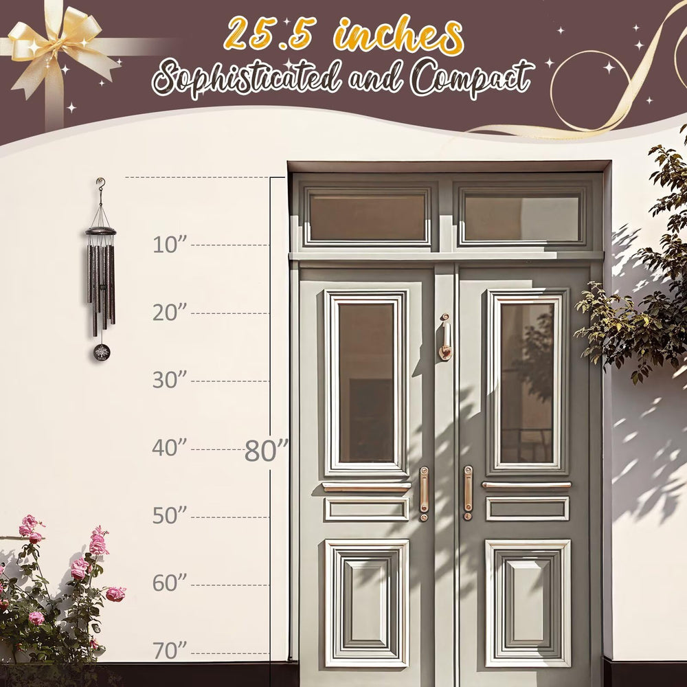 Tribute card included with wind chimes