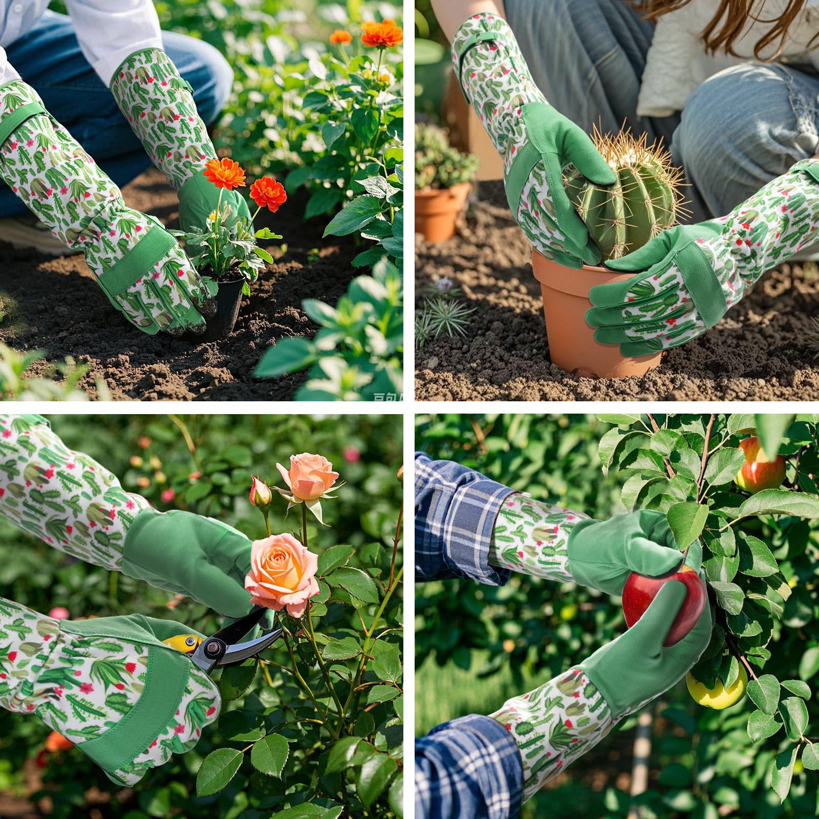Trifabricy Gardening Gloves in a folded position for storage