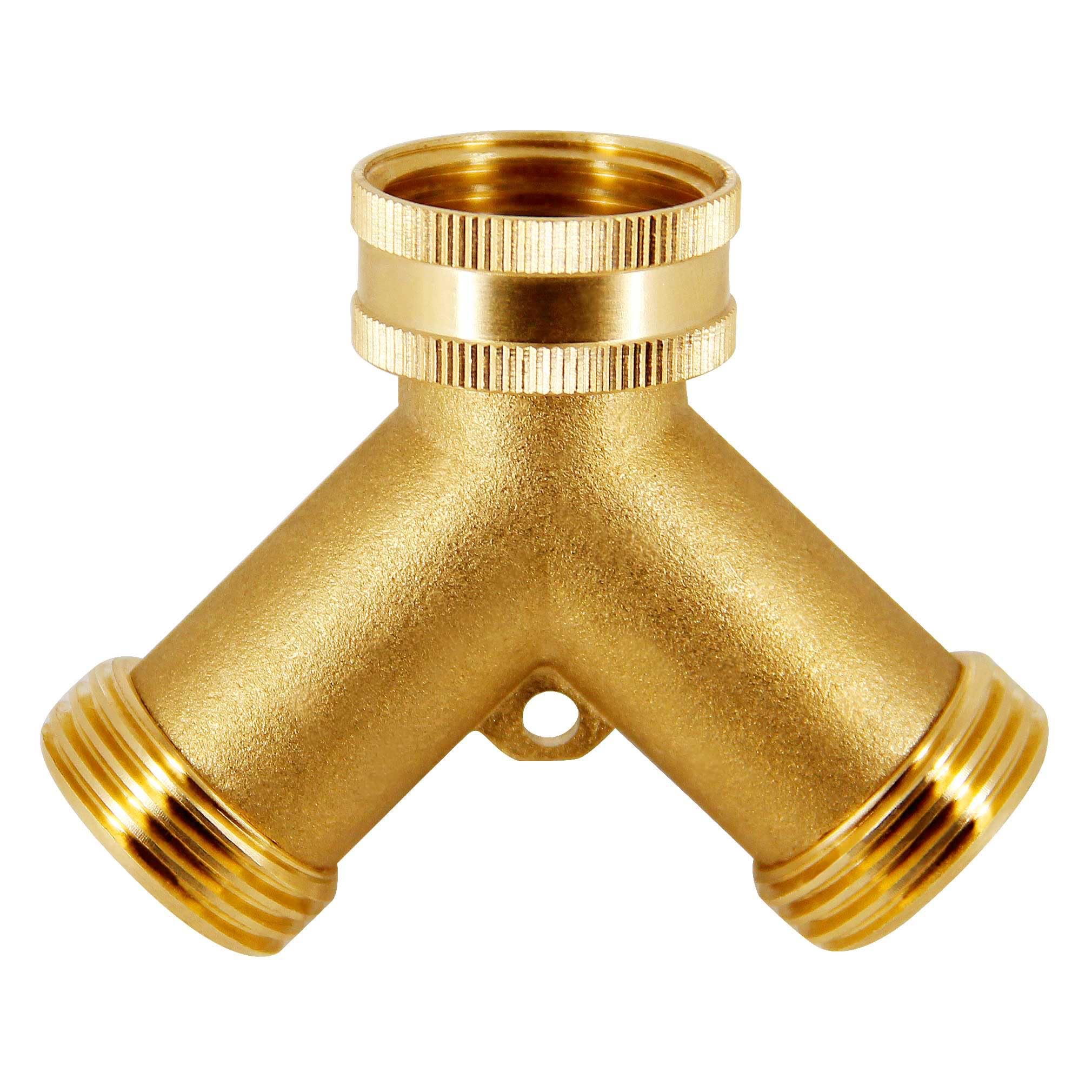 Triumpeek Brass hose splitter in packaging