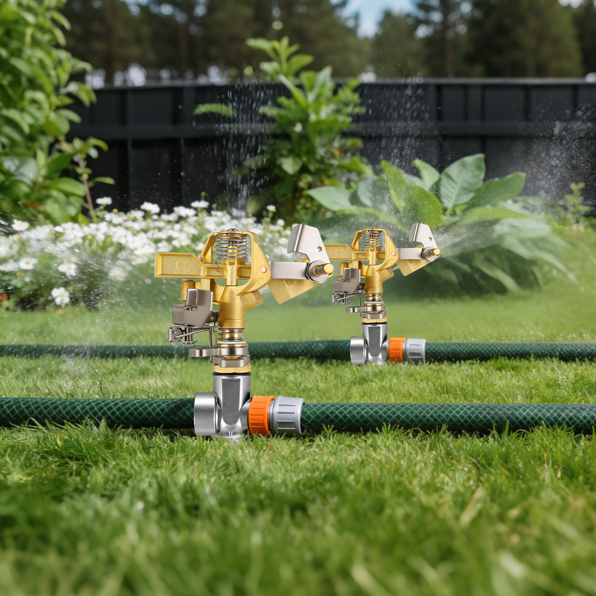 Triumpeek Impact Sprinkler adjustable settings demonstration