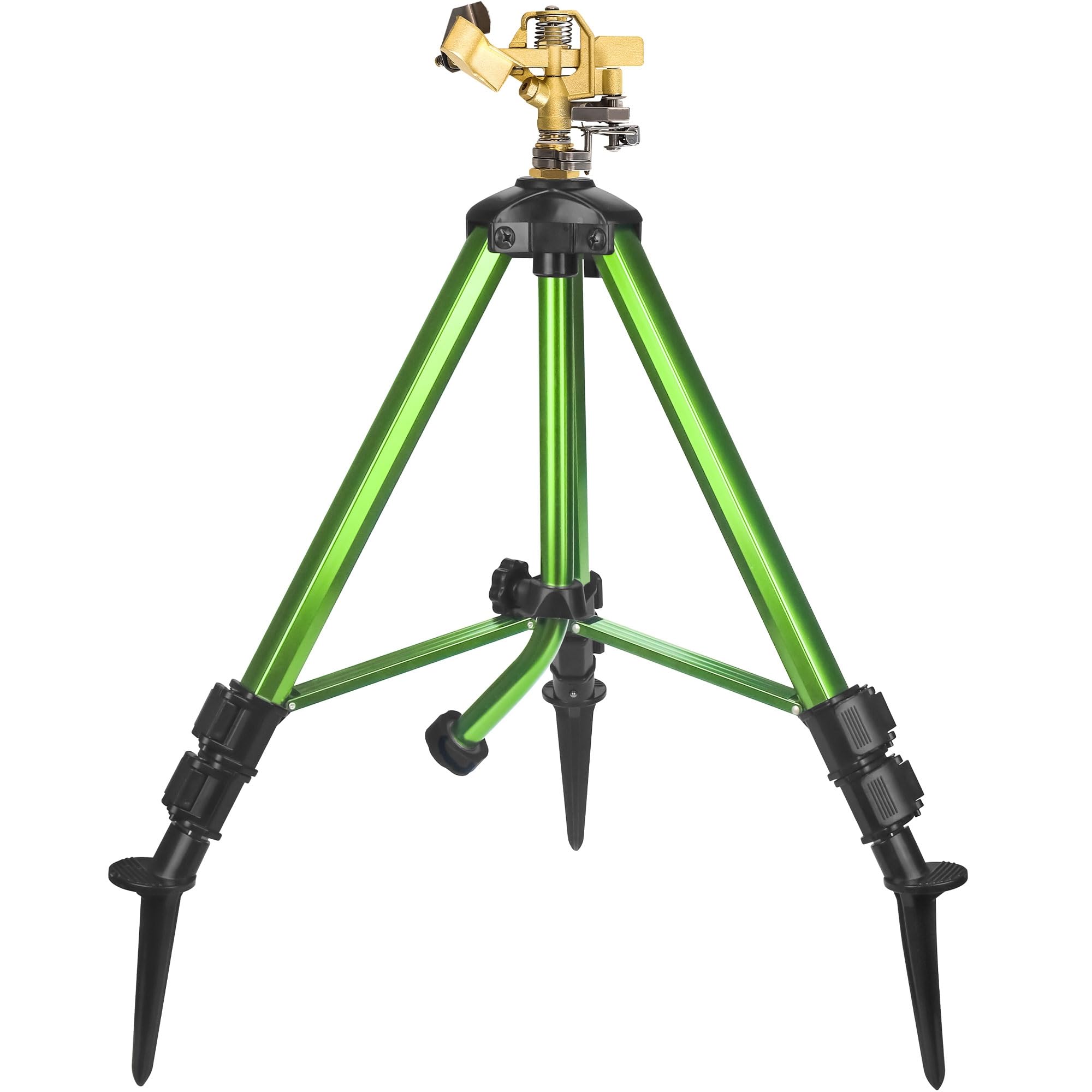 Triumpeek Impact Sprinkler with tripod base and stakes