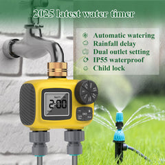 TRJZWA dual-zone water timer with LCD display