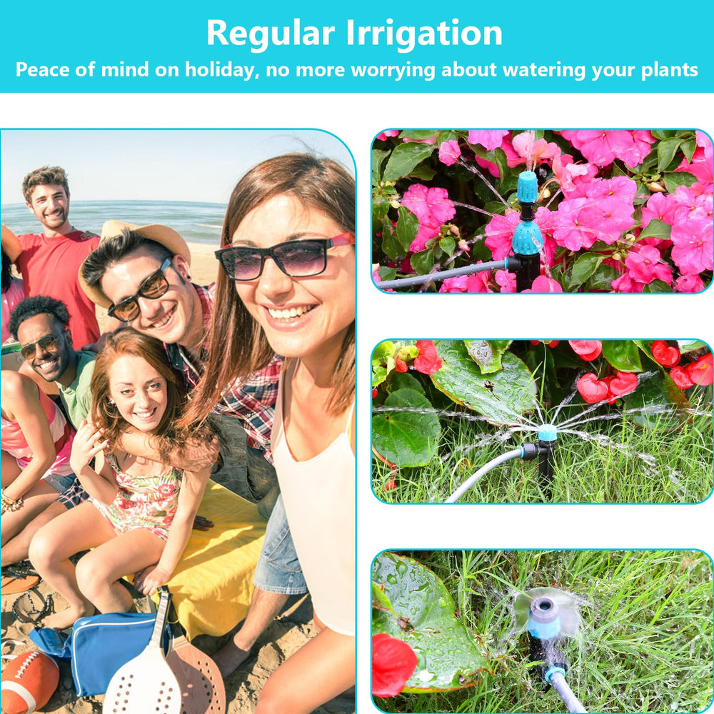 TRJZWA irrigation system in operation watering plants
