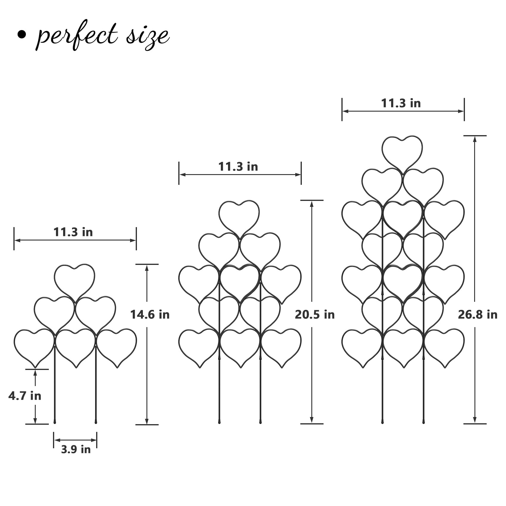 Trlzey Plant Trellis stackable design with climbing plants