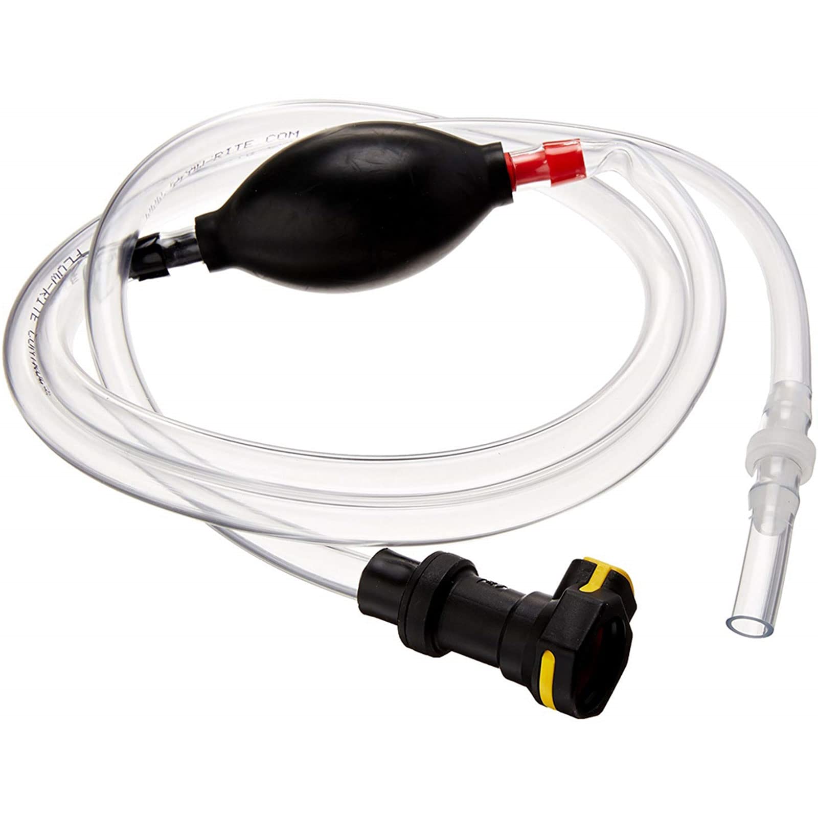 TROJAN Flow-Rite Hand Pump front view, black stainless steel