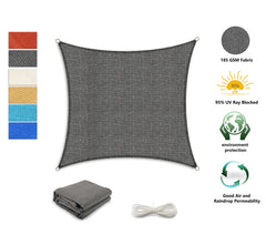 Tronssien Rectangle Shade Sail in outdoor garden setting