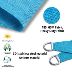Tronssien shade sail showcasing corner stitching detail