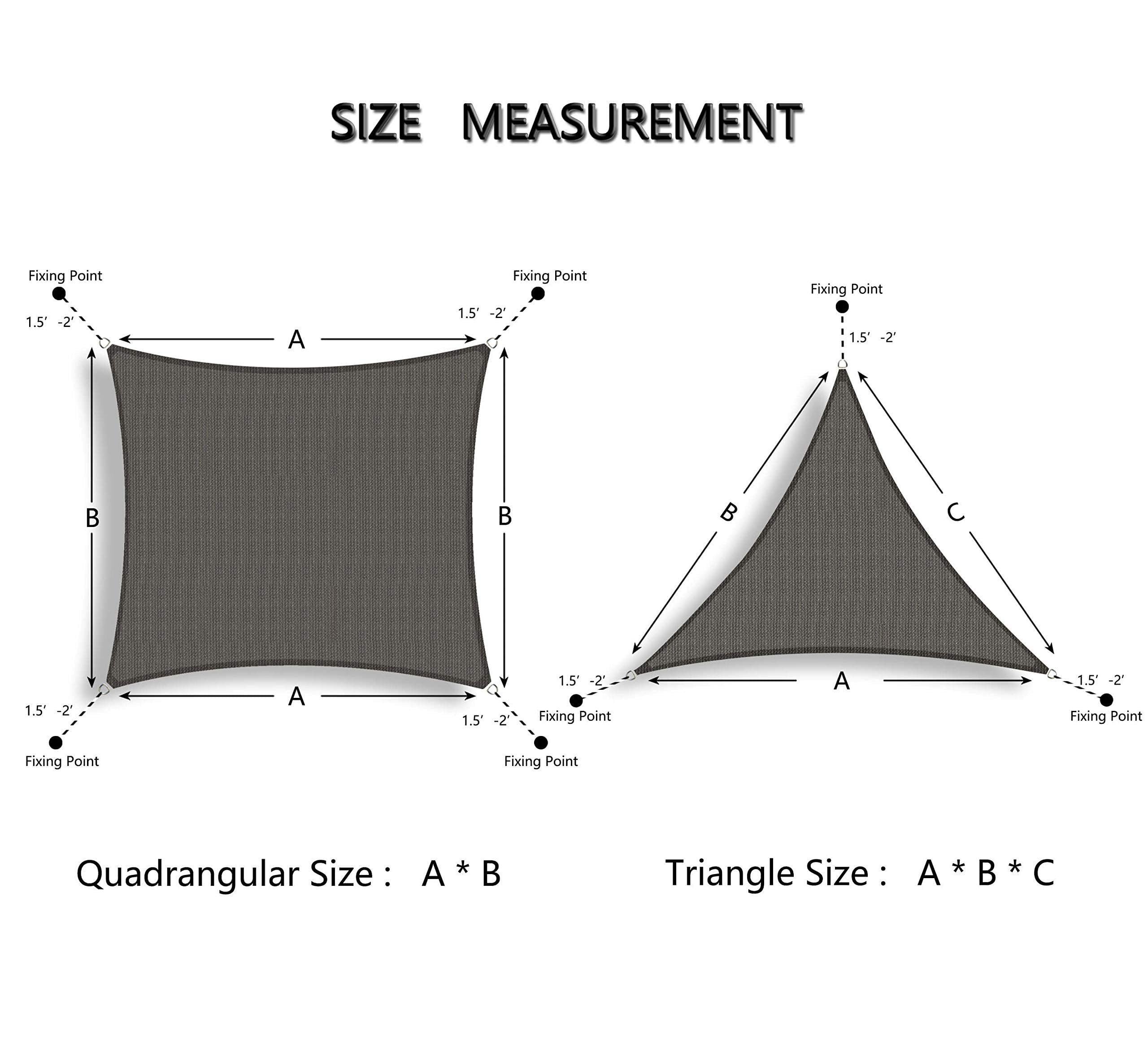 Tronssien shade sail showing UV blockage material