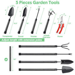 Trowels and hand rake from the INFLATION Garden Tools Set
