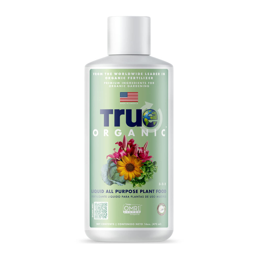 True Organic All Purpose Liquid Plant Food 16oz bottle front view