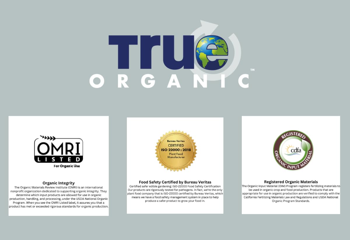 True Organic Worm Castings granules close-up