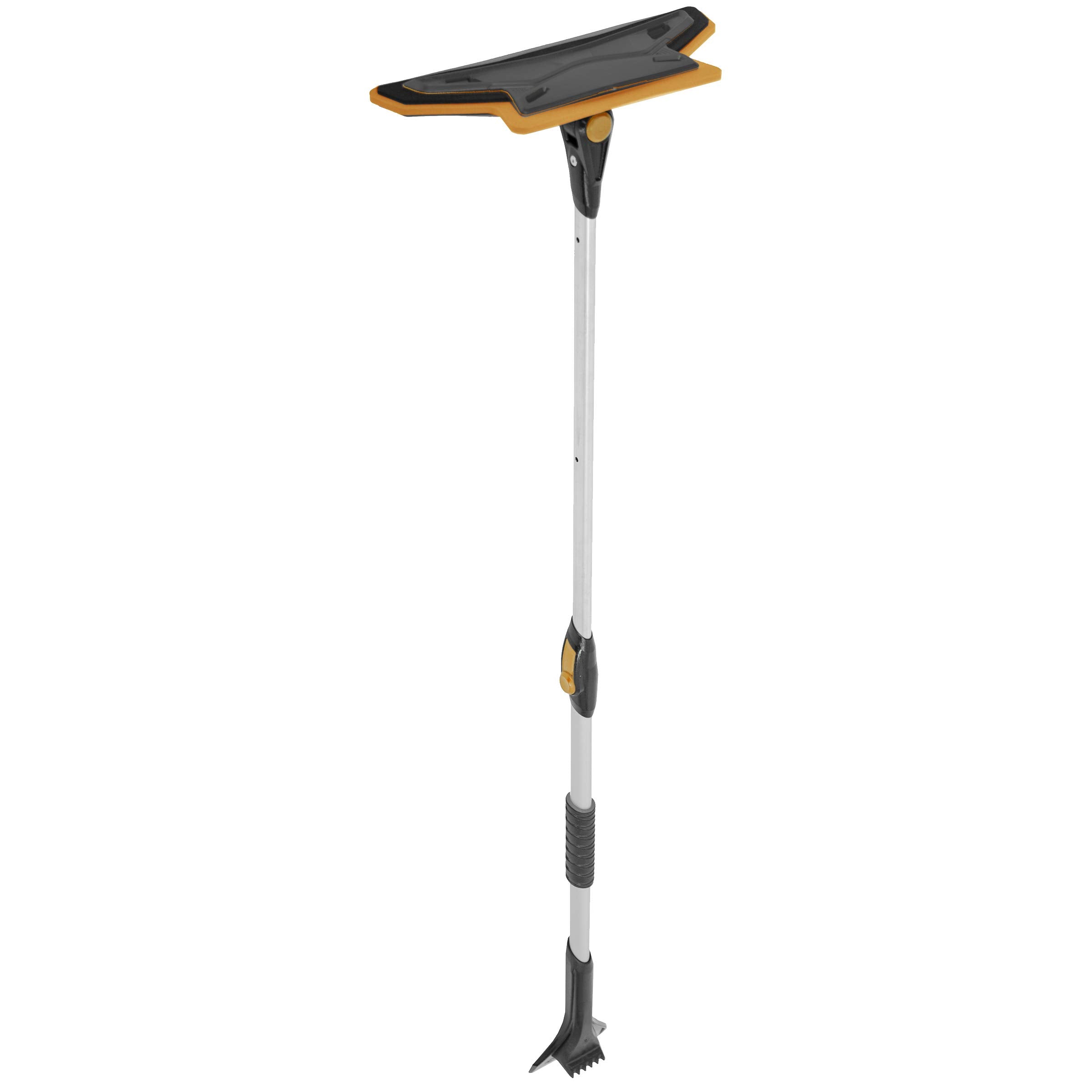 TRUE TEMPER 52-Inch snow brush front view with EVA foam head