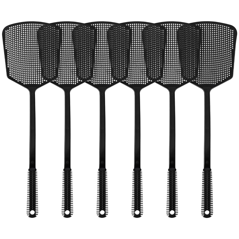 TrueYee Heavy Duty Fly Swatter front view with 17-inch handle