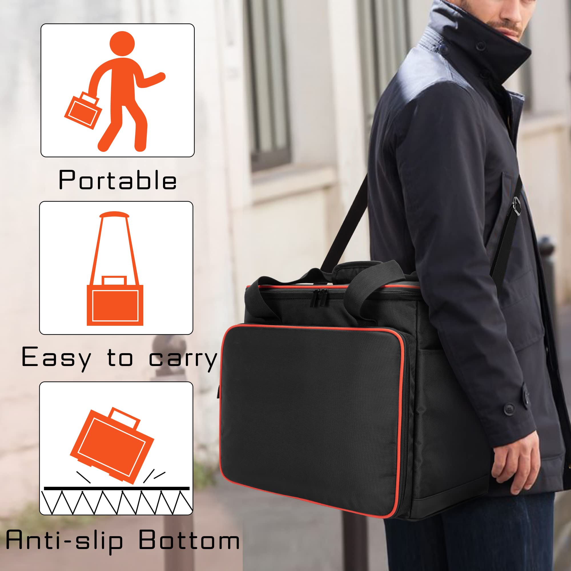Trunab Travel Bag open, showcasing interior storage pockets