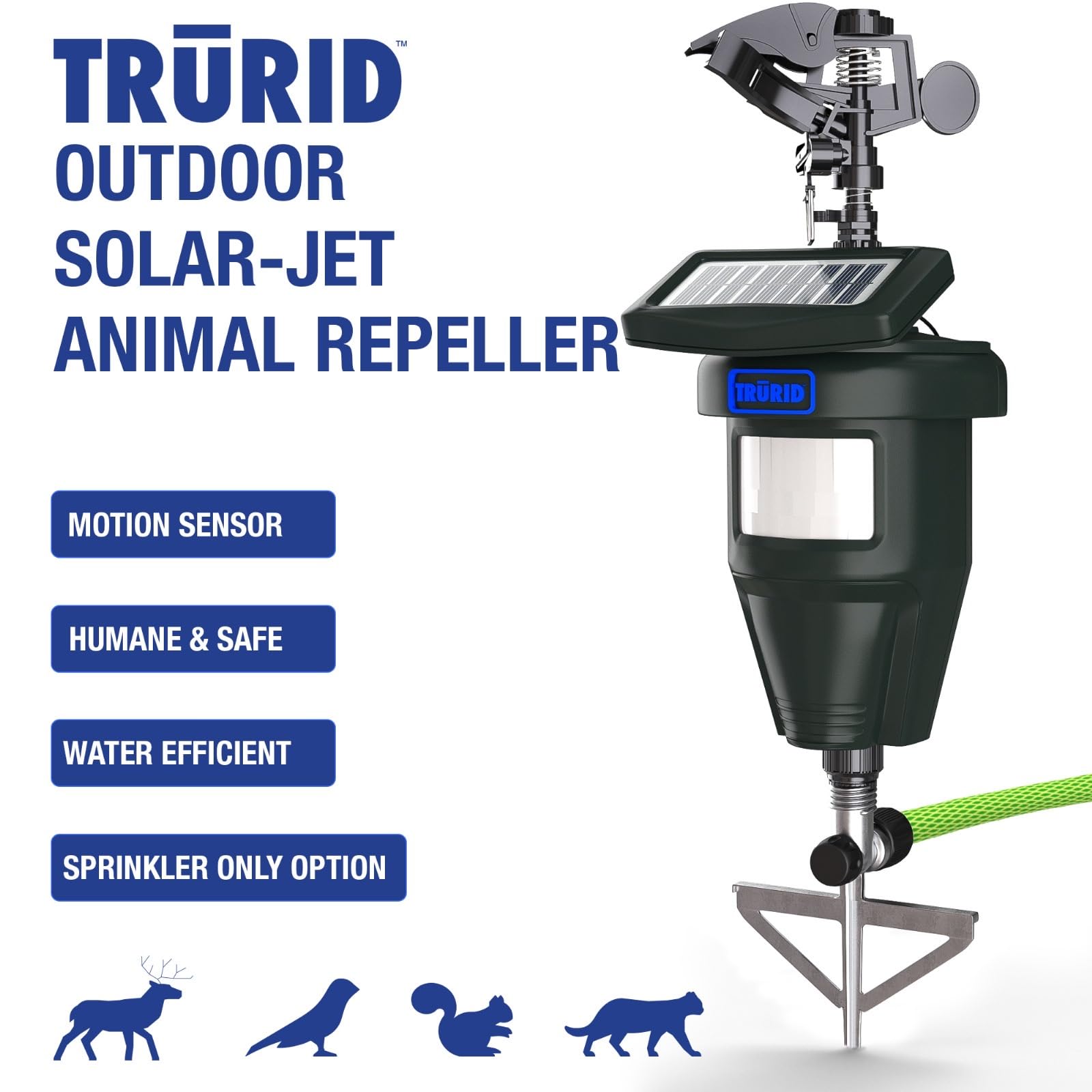 TRURID Motion Activated Sprinkler quick-connect hose fitting