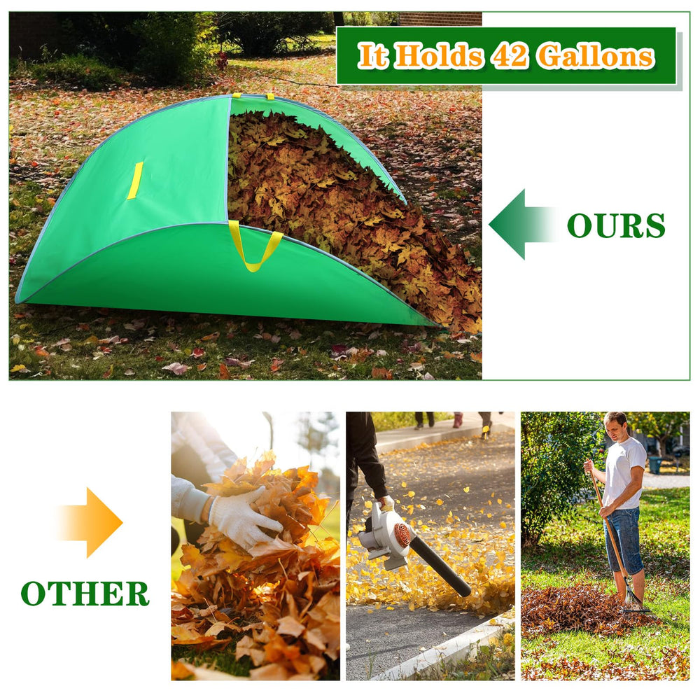 Tryly Leaf Collector in a garden setting