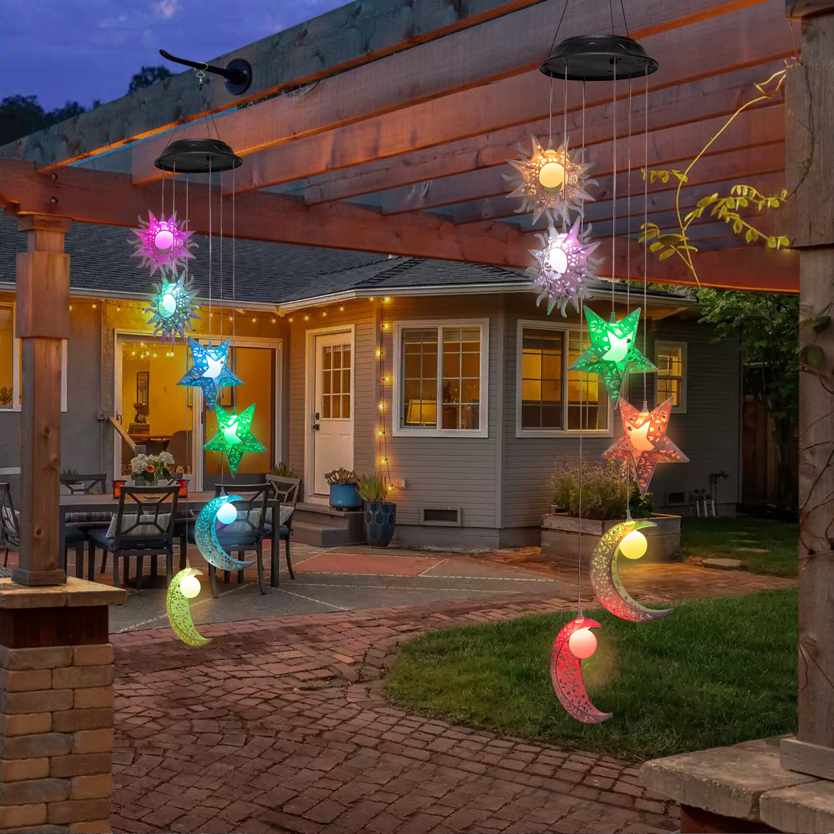 Tryme Solar Wind Chimes packaging and details