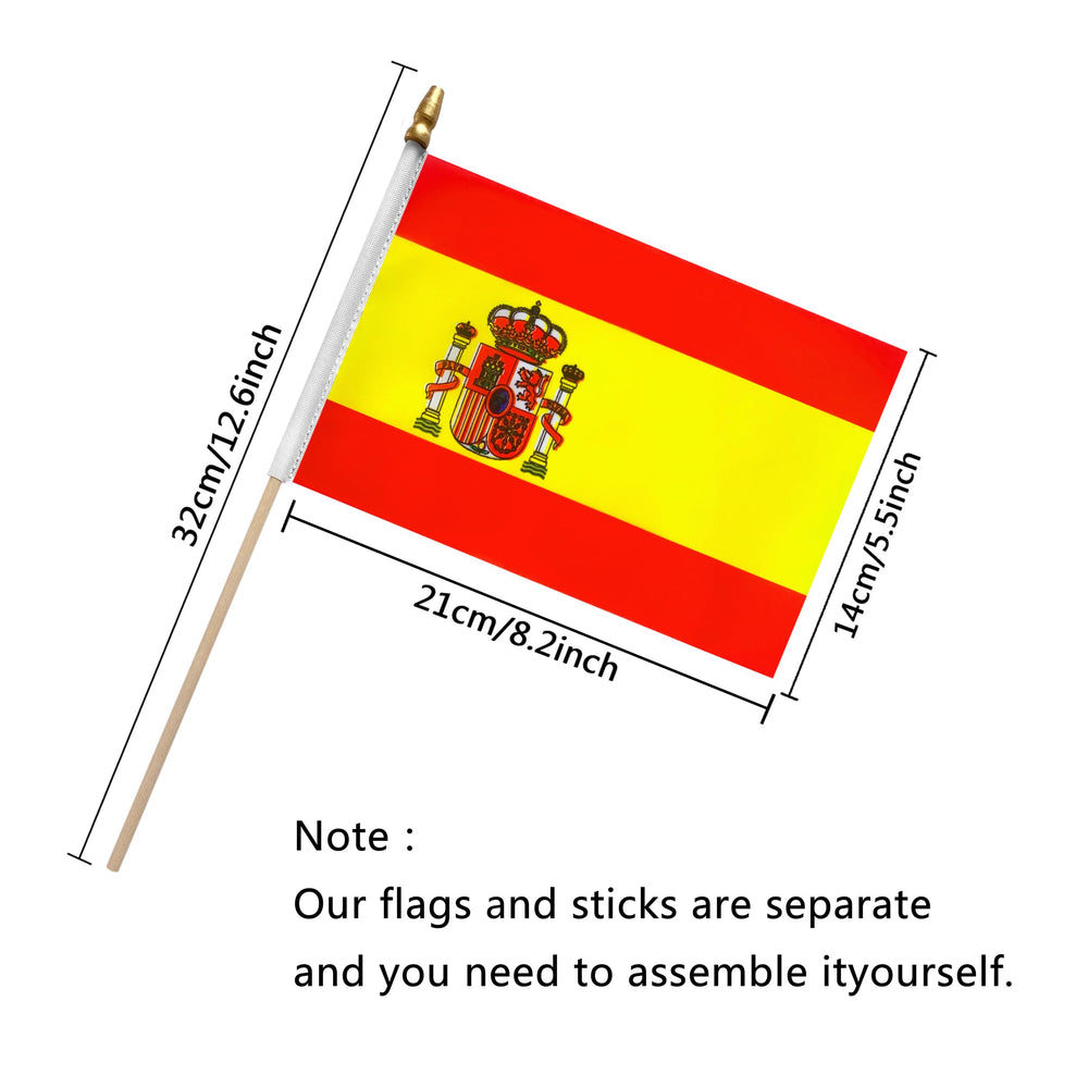 TSMD Spain Stick Flag 12 pack display