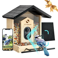TT Nature Bird Feeder with Camera, solar panel included