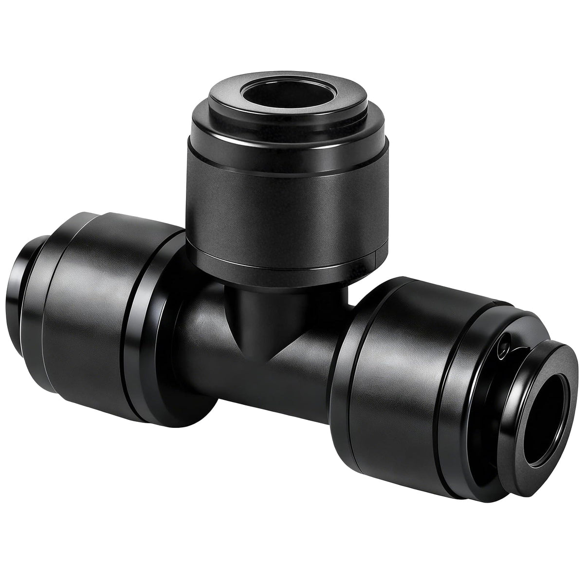 TTioDri 30 Pack 1/4 Inch Drip Irrigation Tee Connectors in packaging