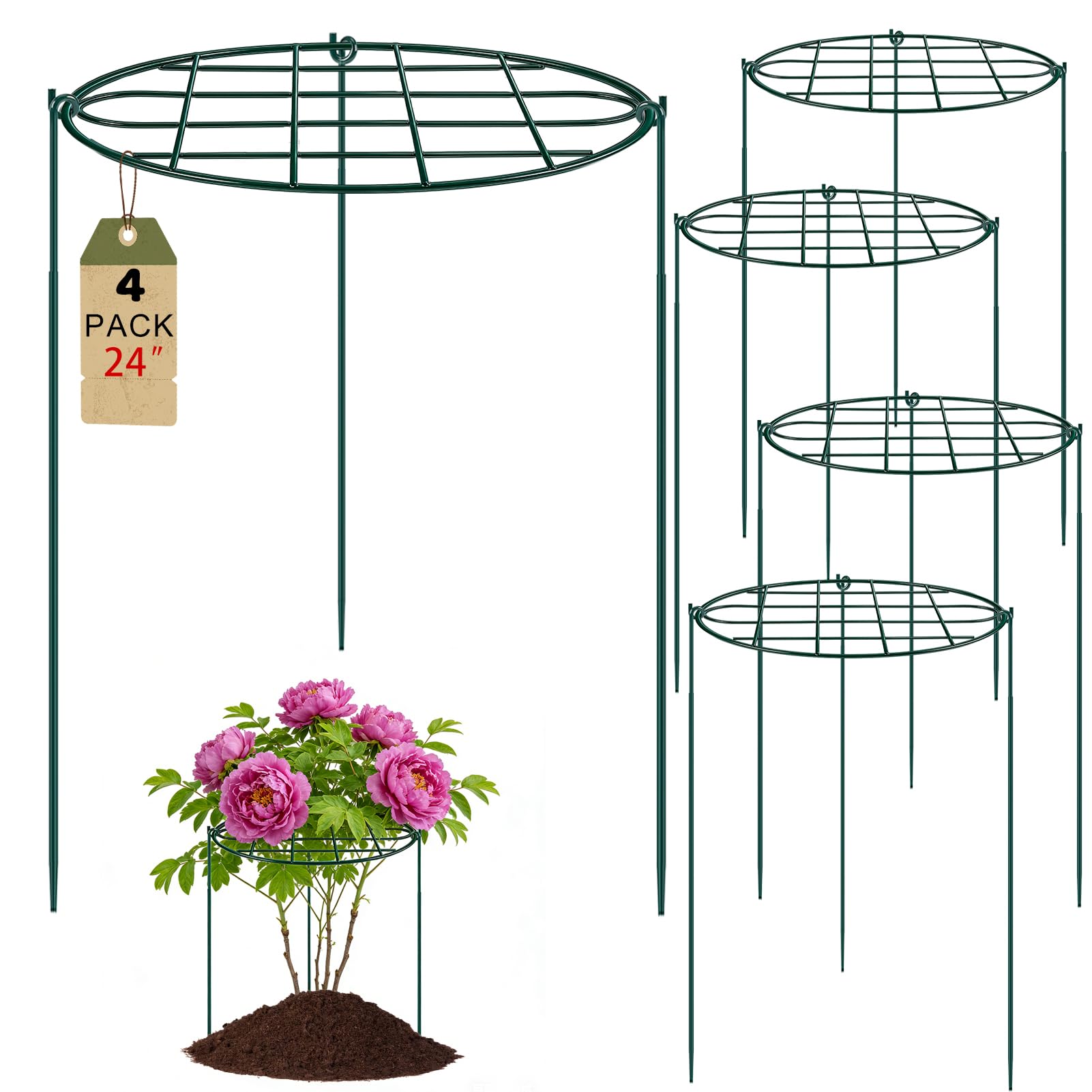 TTQ Peony Cage front view showing three-legged design