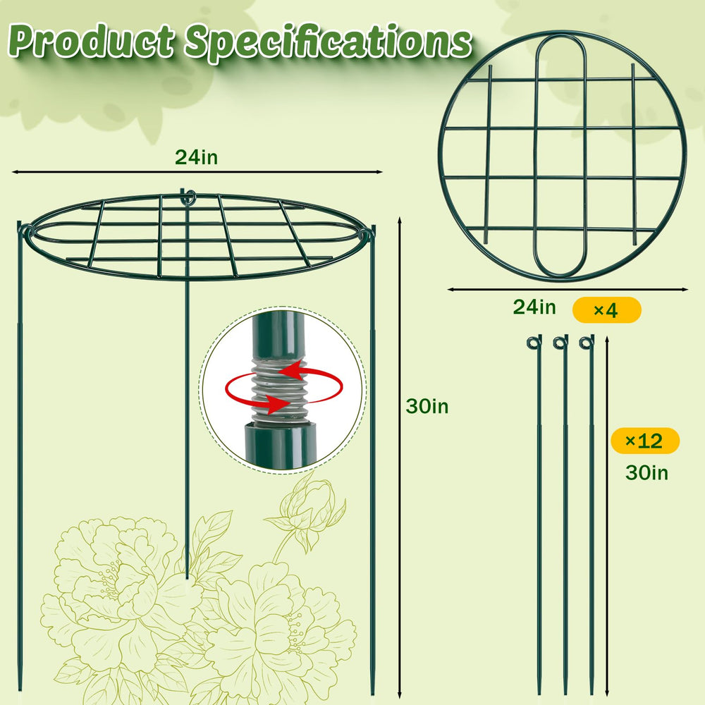 TTQ Peony Cage side view demonstrating height and diameter