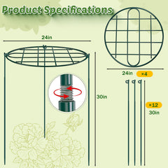 TTQ Peony Cage side view demonstrating height and diameter