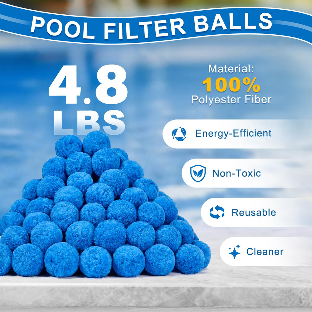 TTQ Pool Filter Balls in a pool filter system